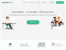 Tablet Screenshot of connecteam.com